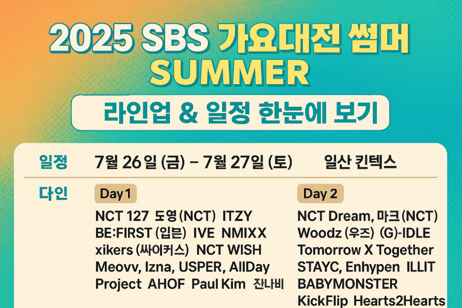2025 SBS 가요대전 썸머