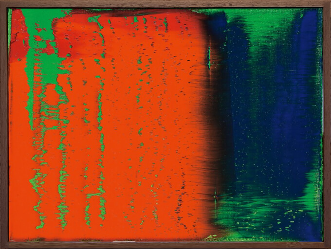 게르하르트 리히터&amp;#44; Gr&uuml;n-Blau-Rot&amp;#44; 1993&amp;#44; Oil on canvas&amp;#44; 39.8 x 27.7cm [사진=아트부산] 