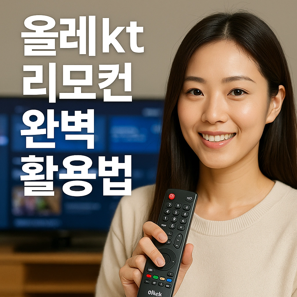 올레kt 리모컨 활용법