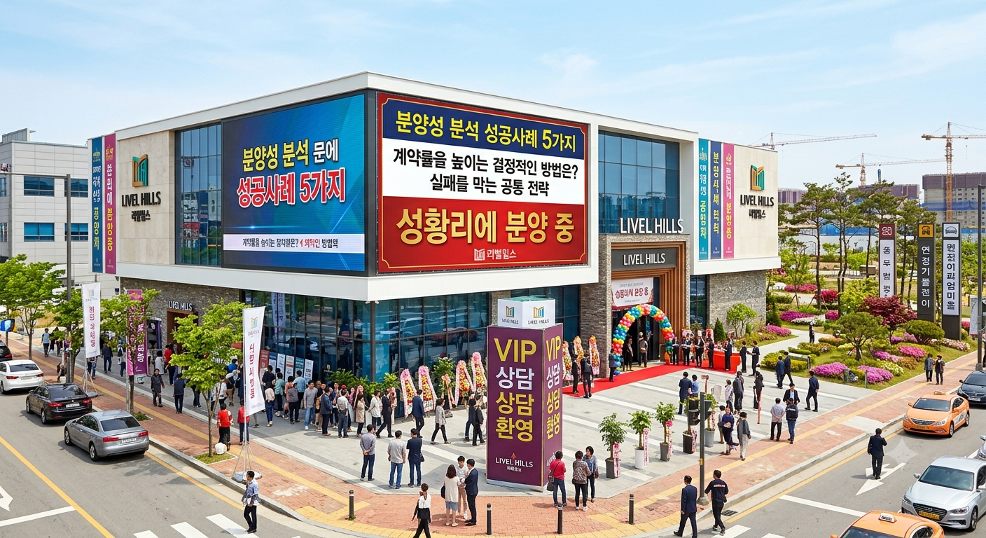 분양성 분석 성공사례 5가지, 계약률을 높이는 결정적인 방법은? 실패를 막는 공통 전략