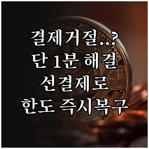 소액결제 거절 메시지 해결법 및 선결..