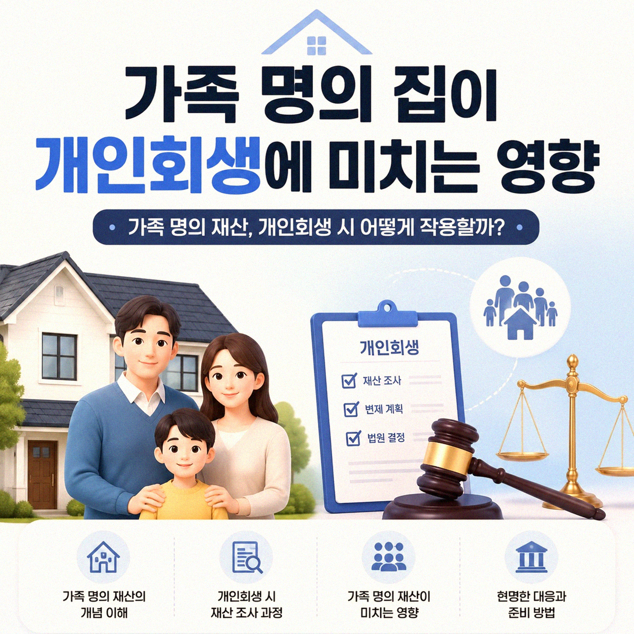 개인회생 신청할 때 가족 명의 집 문제 어떻게 봐야 할까