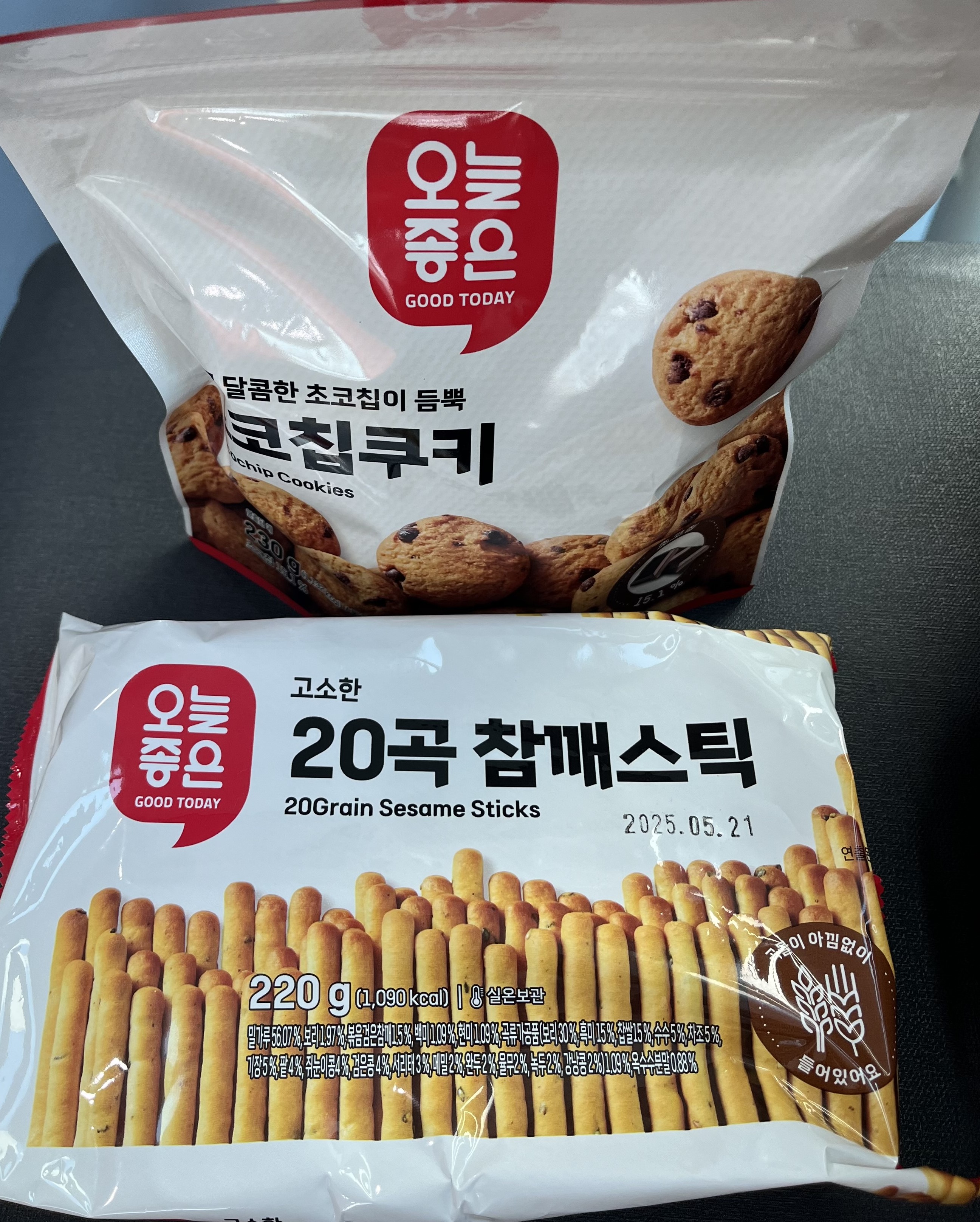 오늘좋은과자2개