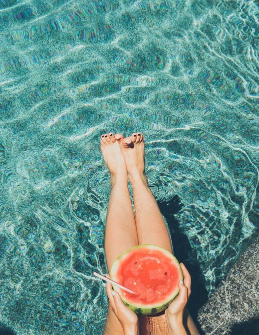 시원한 여름 풍경과 안부 인사 문구