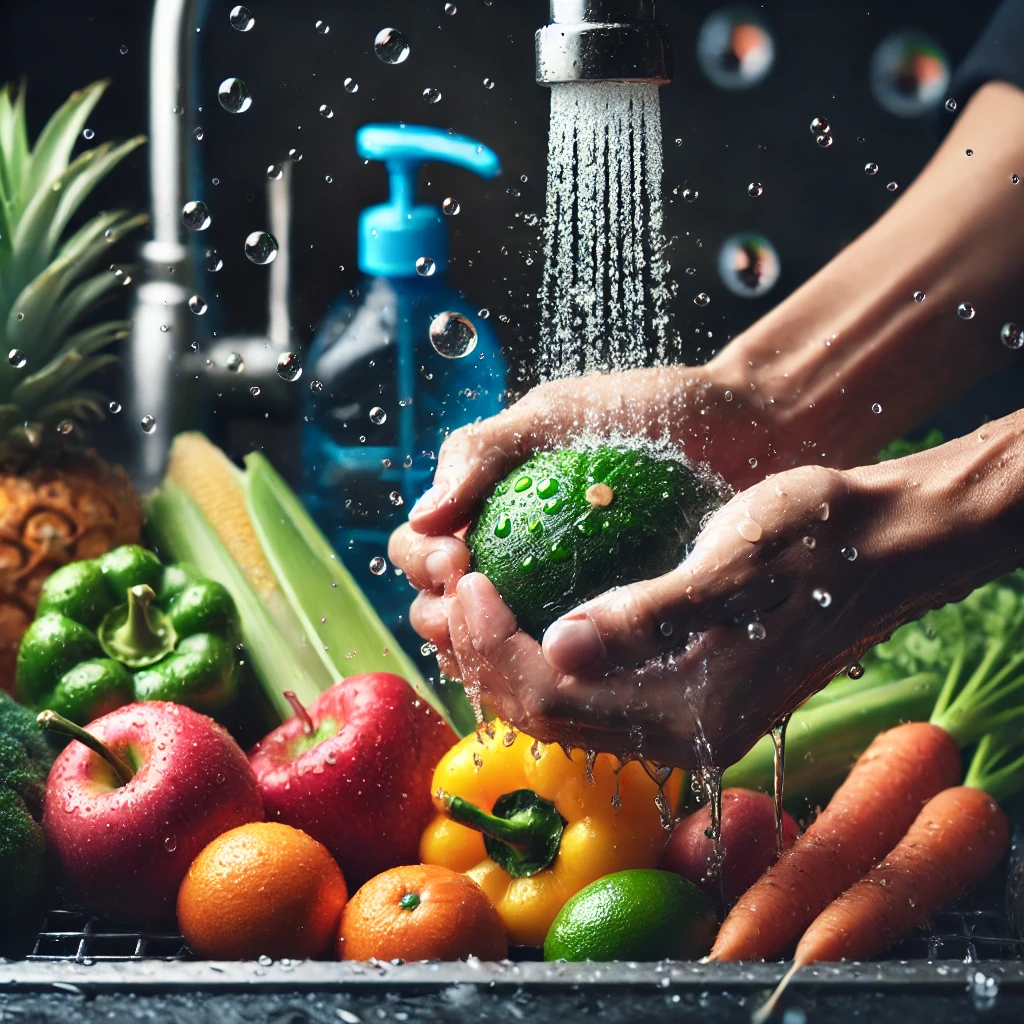 과채소 껍질섭취시 깨끗하게 세척하는 것이 중요하다