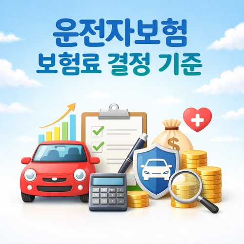 운전자보험 보험료 결정 기준 썸네일