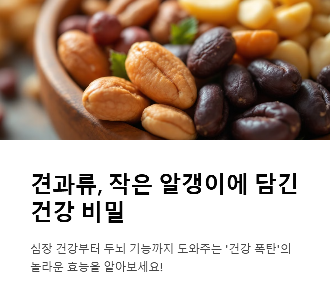간식으로 견과류를 섭취하면 건강에 좋다?