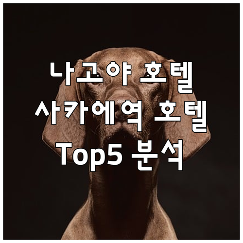 나고야 여행 호텔 추천! 사카에역 근..
