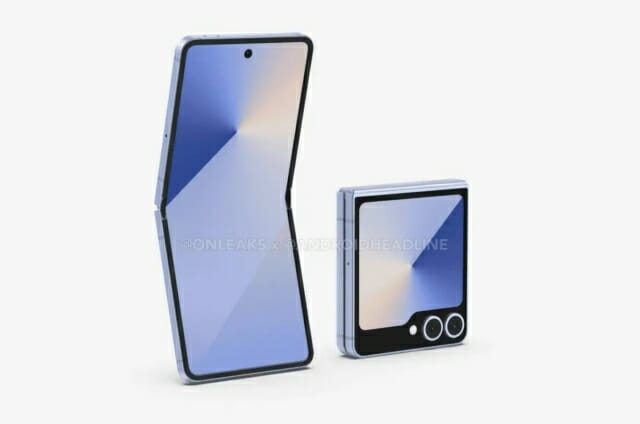 삼성 갤럭시Z플립 7의 렌더링이 공개됐다.