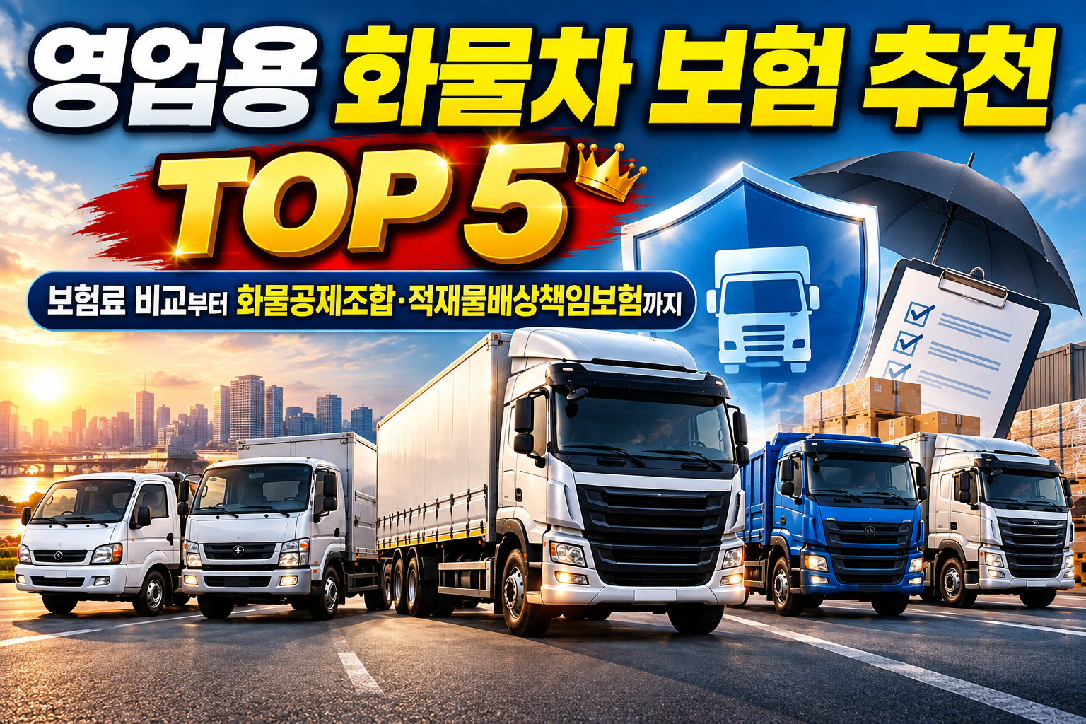 영업용 화물차 보험 추천 TOP 5｜보험료 비교부터 화물공제조합&middot;적재물배상책임보험까지 관련 사진