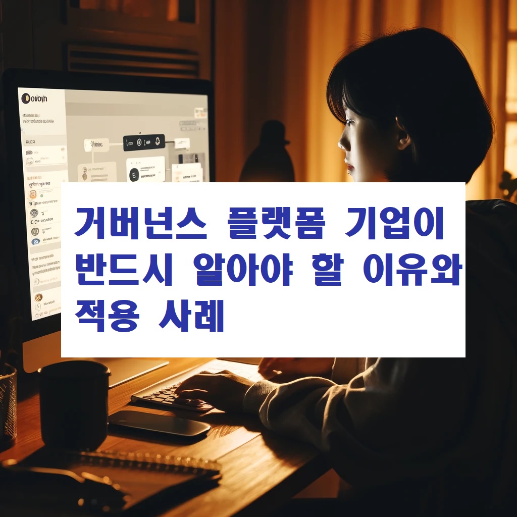 거버넌스 플랫폼 기업이 반드시 알아야 할 이유와 적용 사례