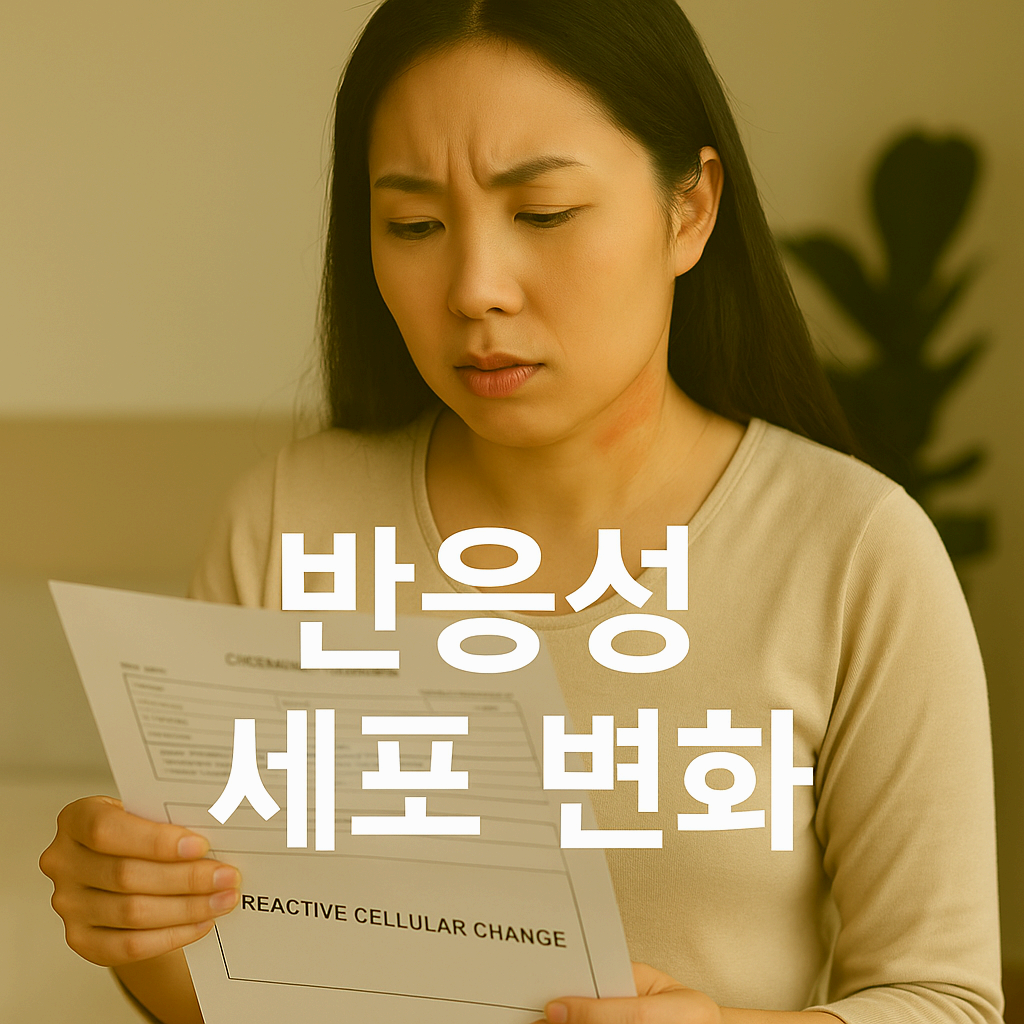 염증 반응으로 인해 나타나는 자궁 반응성 세포변화