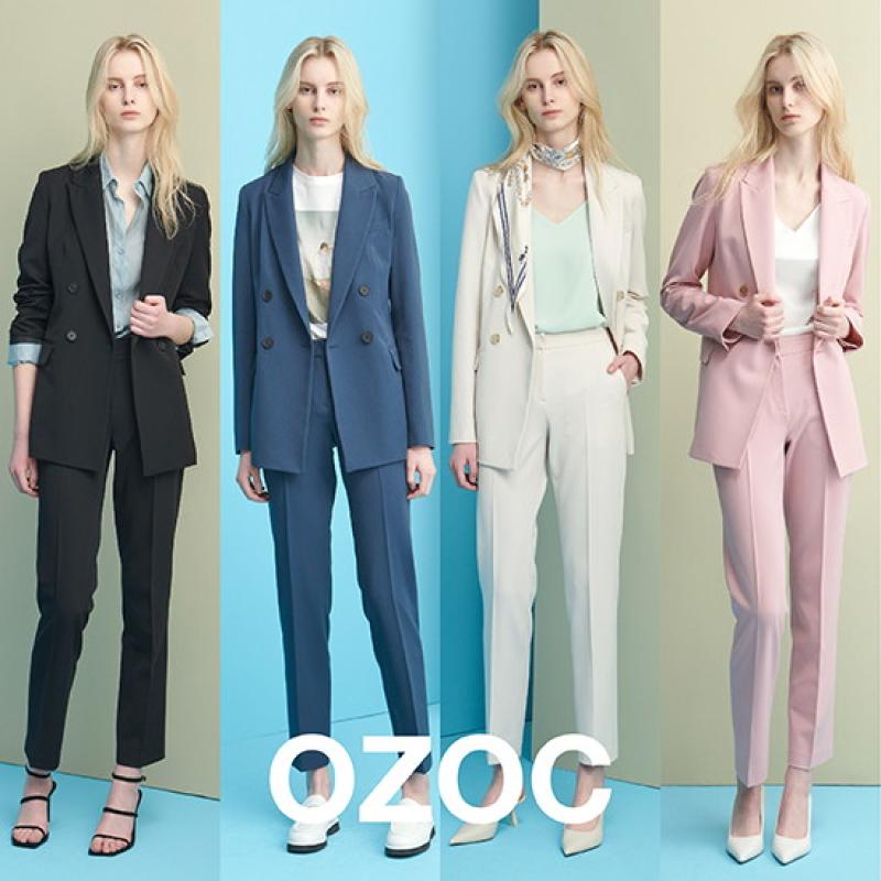 오조크 OZOC 오조크 수트 셋업 자켓 팬츠 스카프