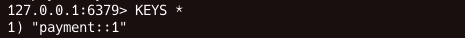 Redis CLI 모습이다.