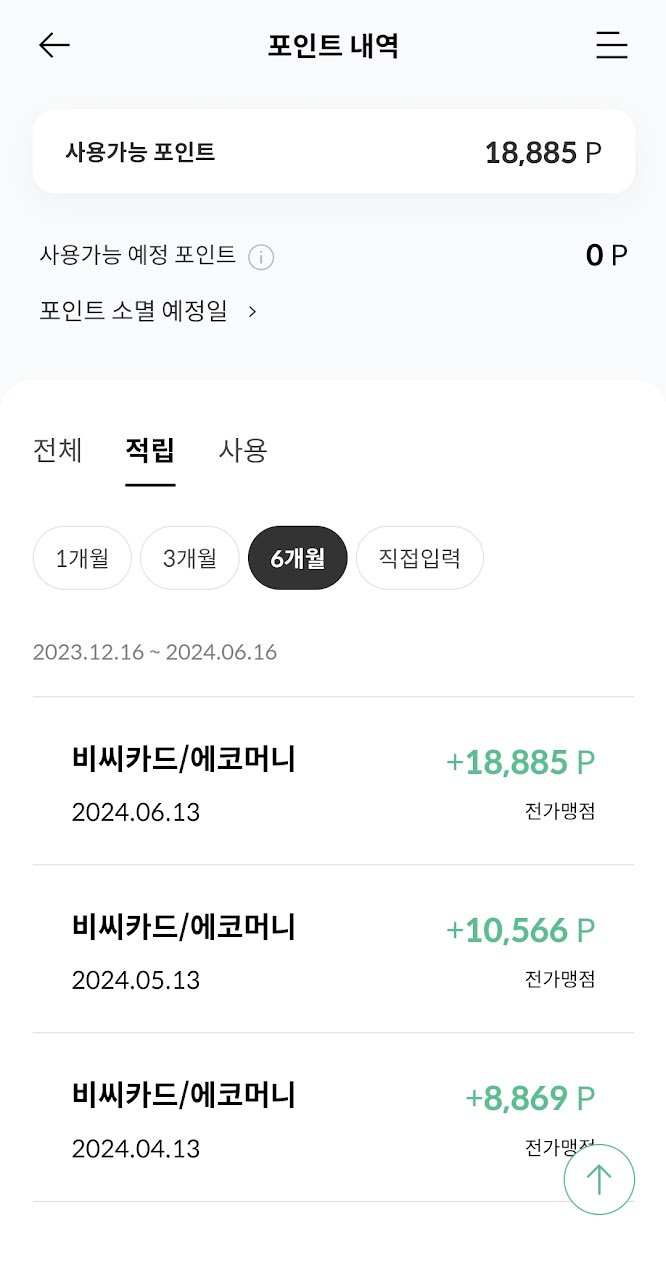 적립내역