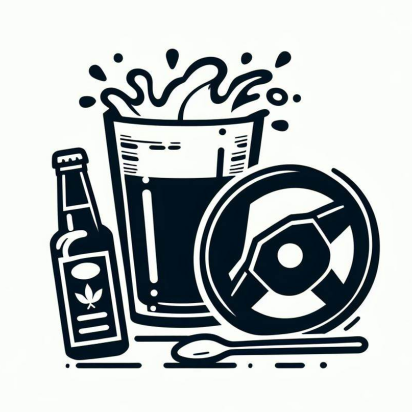 각종 술과 운전대