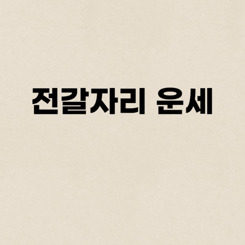 전갈자리 운세