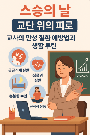 교단 위의 피로, 교사의 만성 질환 예방법과 생활 루틴