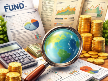 금융과 관련된 물건이나 상품들 사진