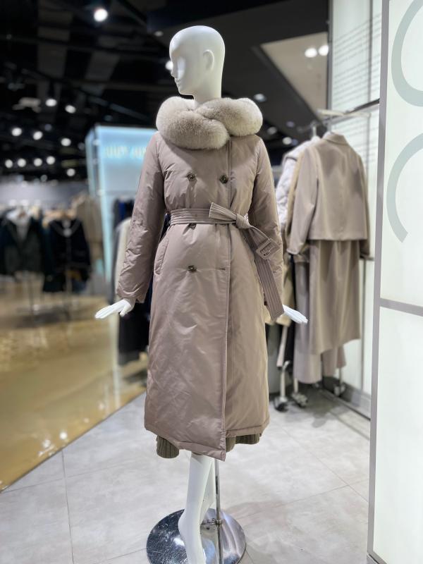 ZOOC 주크 폭스퍼 더블버튼 롱패딩 V224PSG945