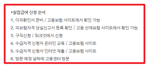 실업급여 인터넷 신청
