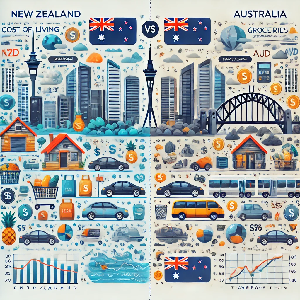 뉴질랜드와 호주 물가