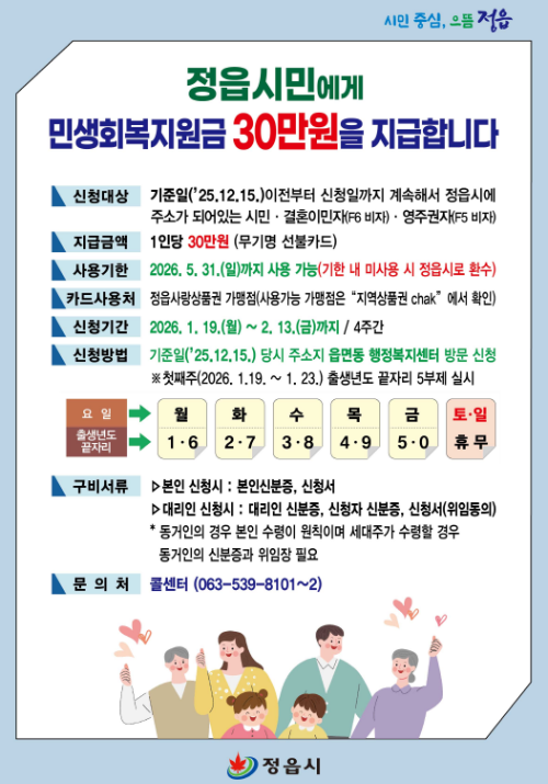 민생안정지원금 신청