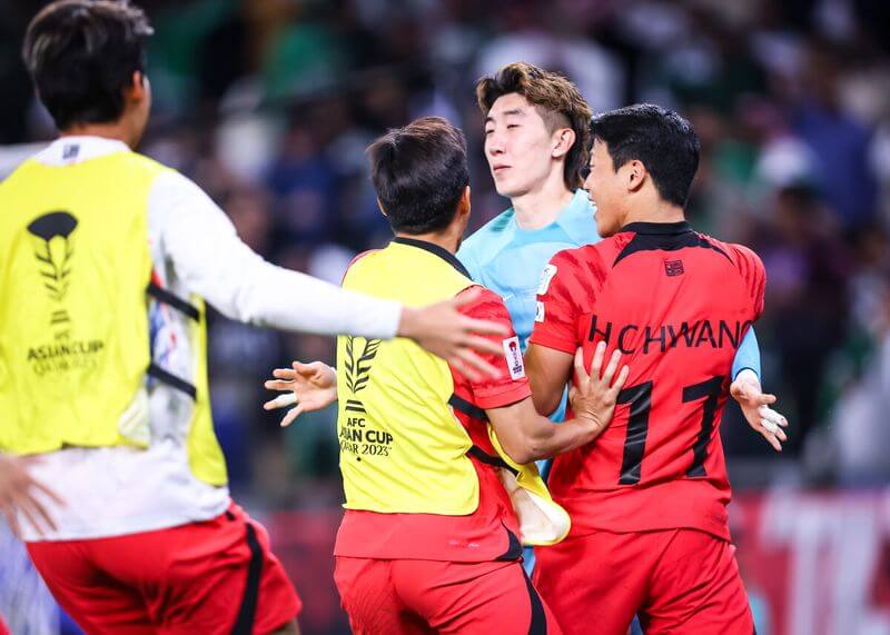 조현우 골키퍼와 동료 선수들