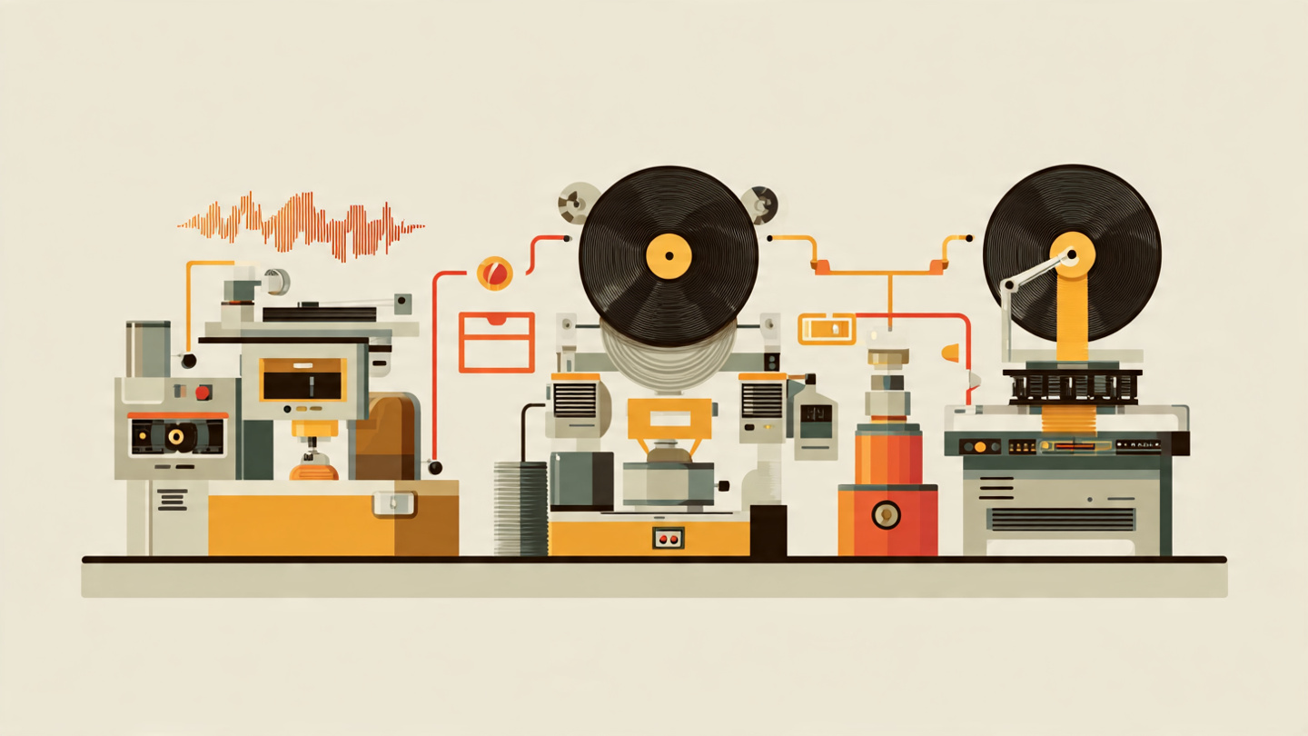 LP는 이렇게 태어난다: 마스터링→커팅→프레싱