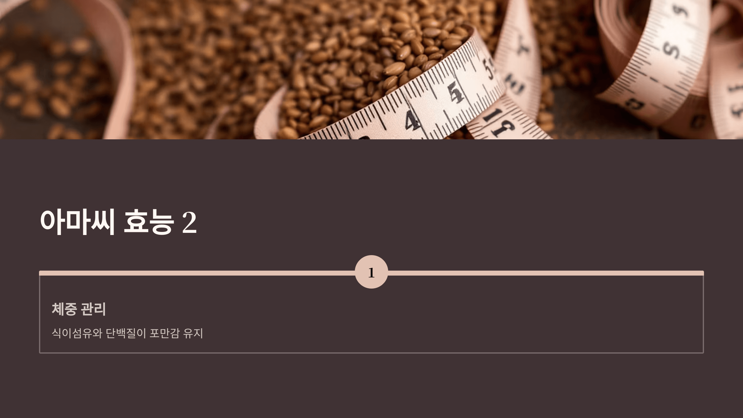 아마씨 사진입니다.