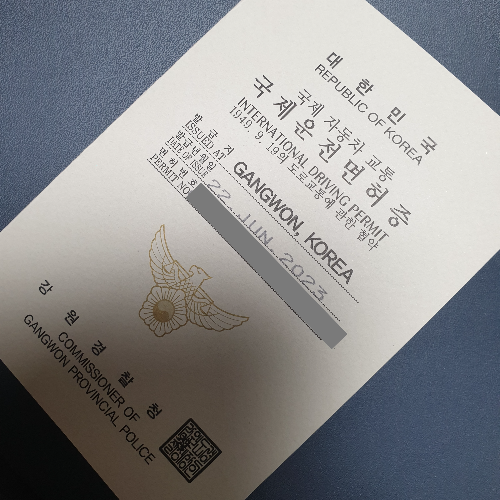 국제운전면허증 온라인 발급 방법 및 사용 가능 국가 _국제면허증 표지