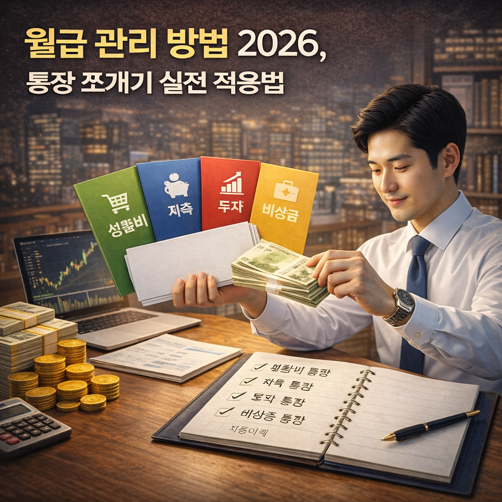 월급 관리 방법 2026, 통장 쪼개기 실전 적용법