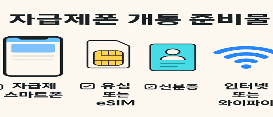 개통 전 준비물