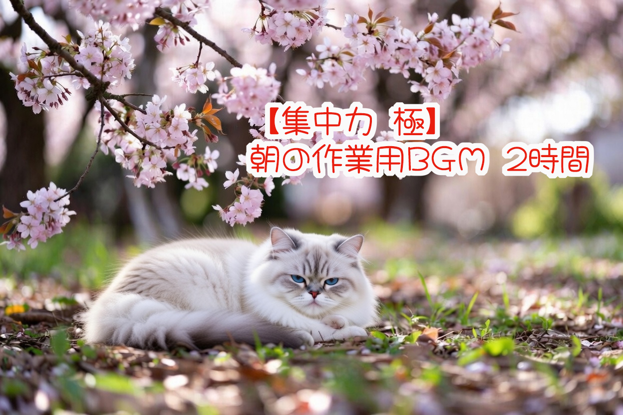 【作業用BGM 集中】1日の始まりを彩る春の朝