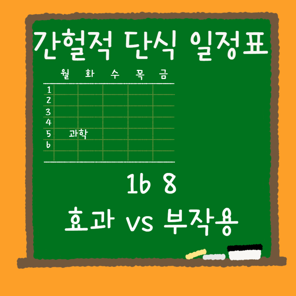 간헐적 단식 16 8과 효과 vs 부작용