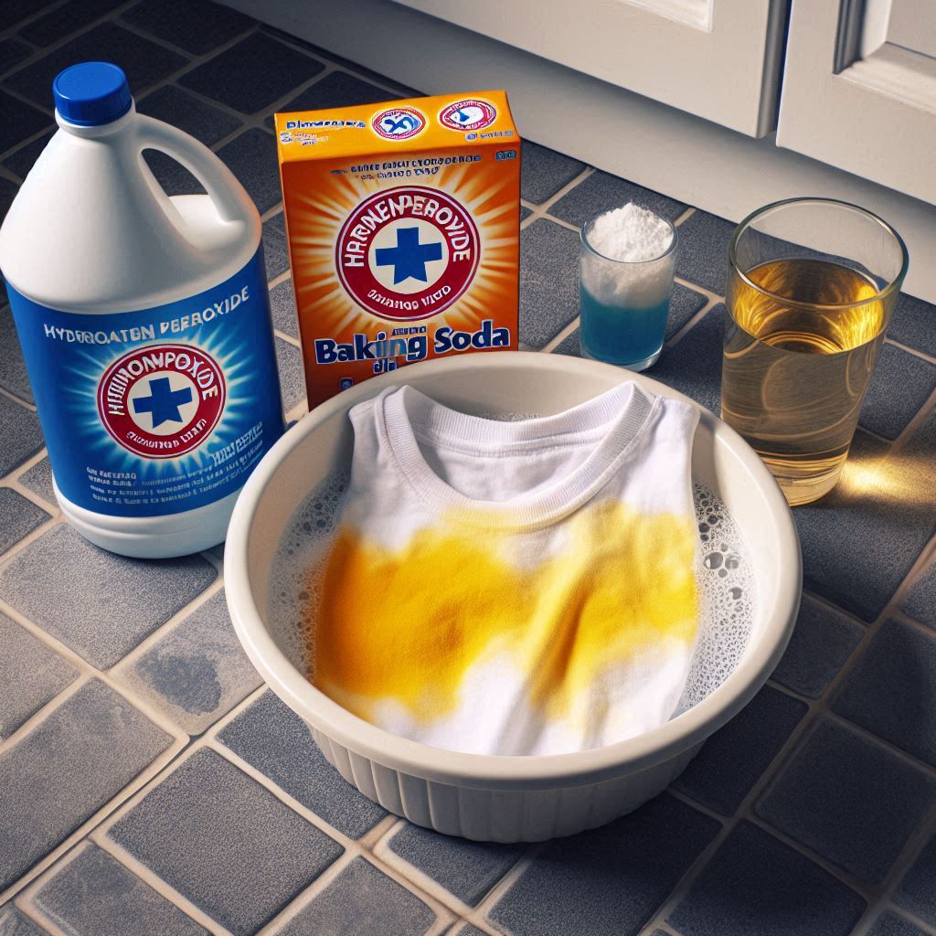 누런 때 제거하기