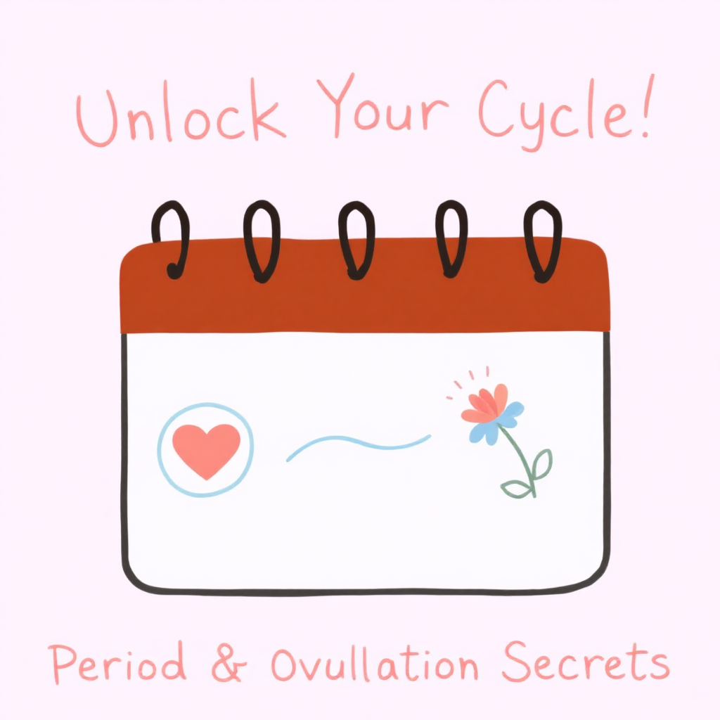 생리 시작일과 배란일 계산을 상징하는 썸네일 이미지입니다.