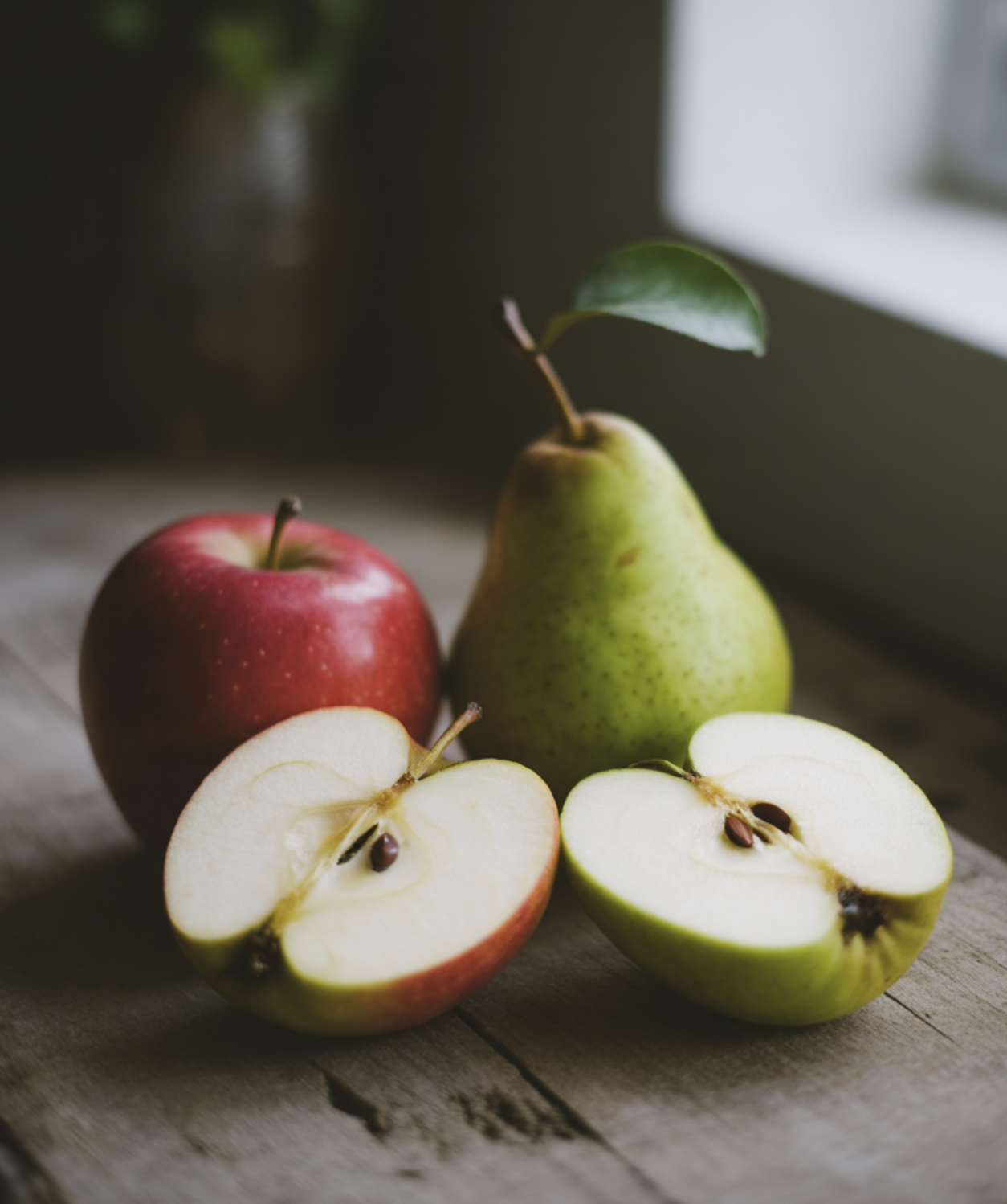 아삭아삭 든든한 섬유질 대장: 사과와 배