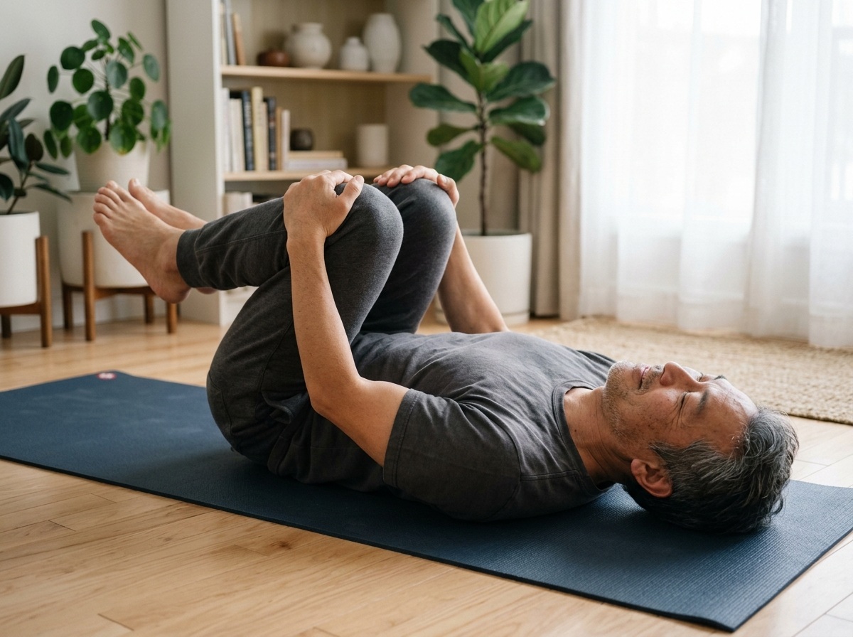 중년 척추관 협착증 예방 허리 강화 운동 실사 이미지