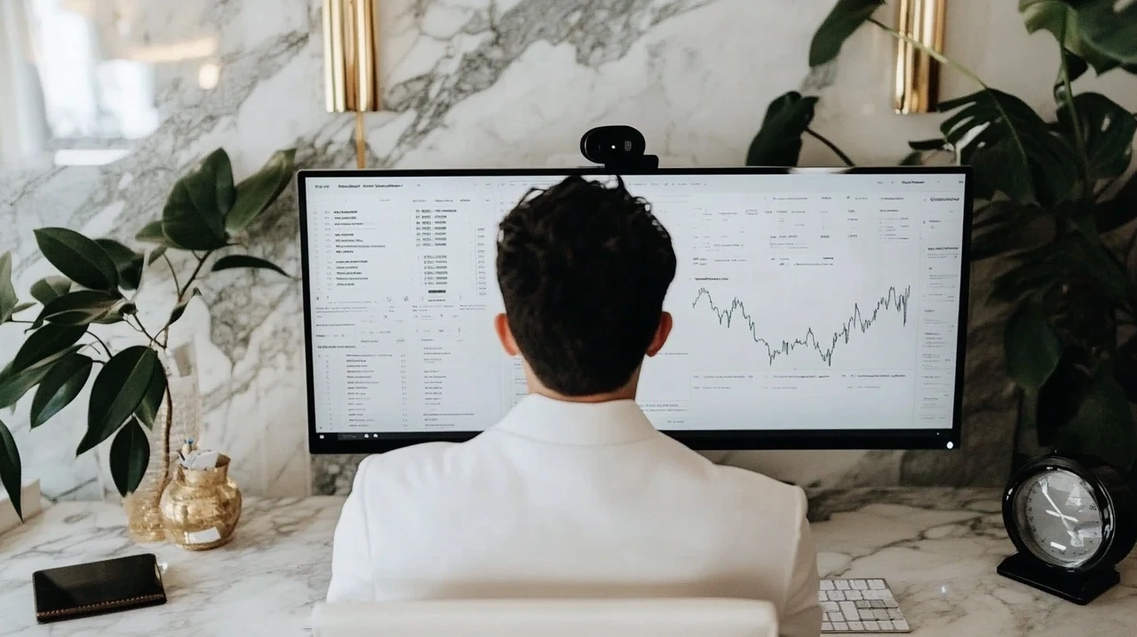 AI ETF 리밸런싱 자동화 기능을 갖춘 로보어드바이저를 활용해 퇴직연금 계좌에서 최적의 포트폴리오 구성을 실현하며 스마트 자산관리 방식을 구현하는 모습을 나타냅니다.