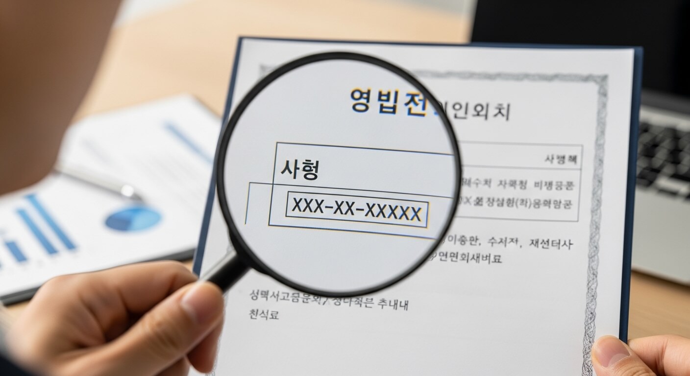 상호명으로 사업자등록번호