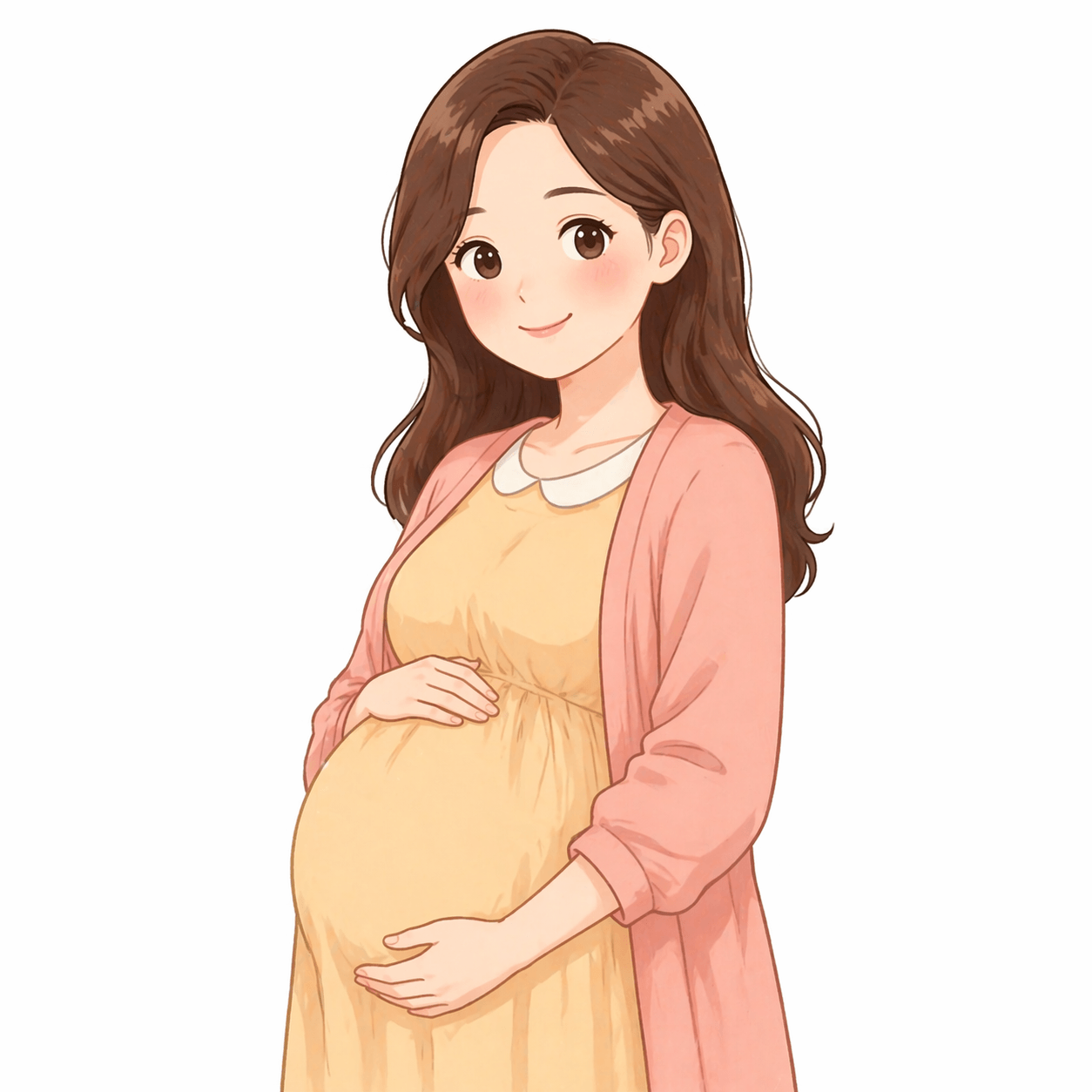 산모 캐릭터 포스터