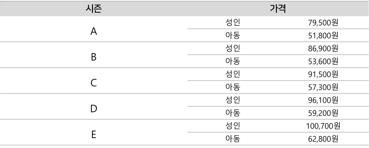 스튜디오 패스 시즌별 가격