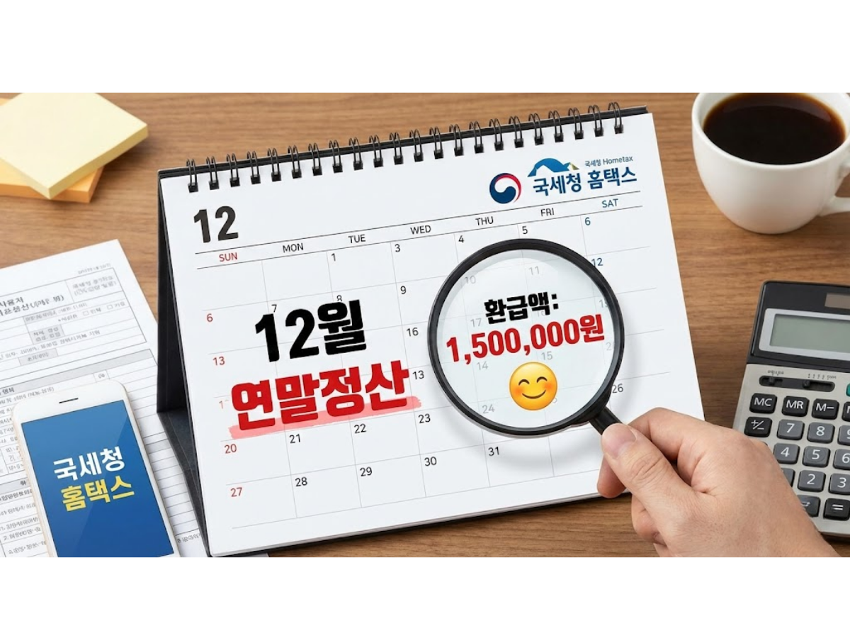 "내년 2월, 세금 폭탄일까 환급일까?" 홈택스에서 1분 만에 미리 확인하는 법 (연말정산 미리보기)