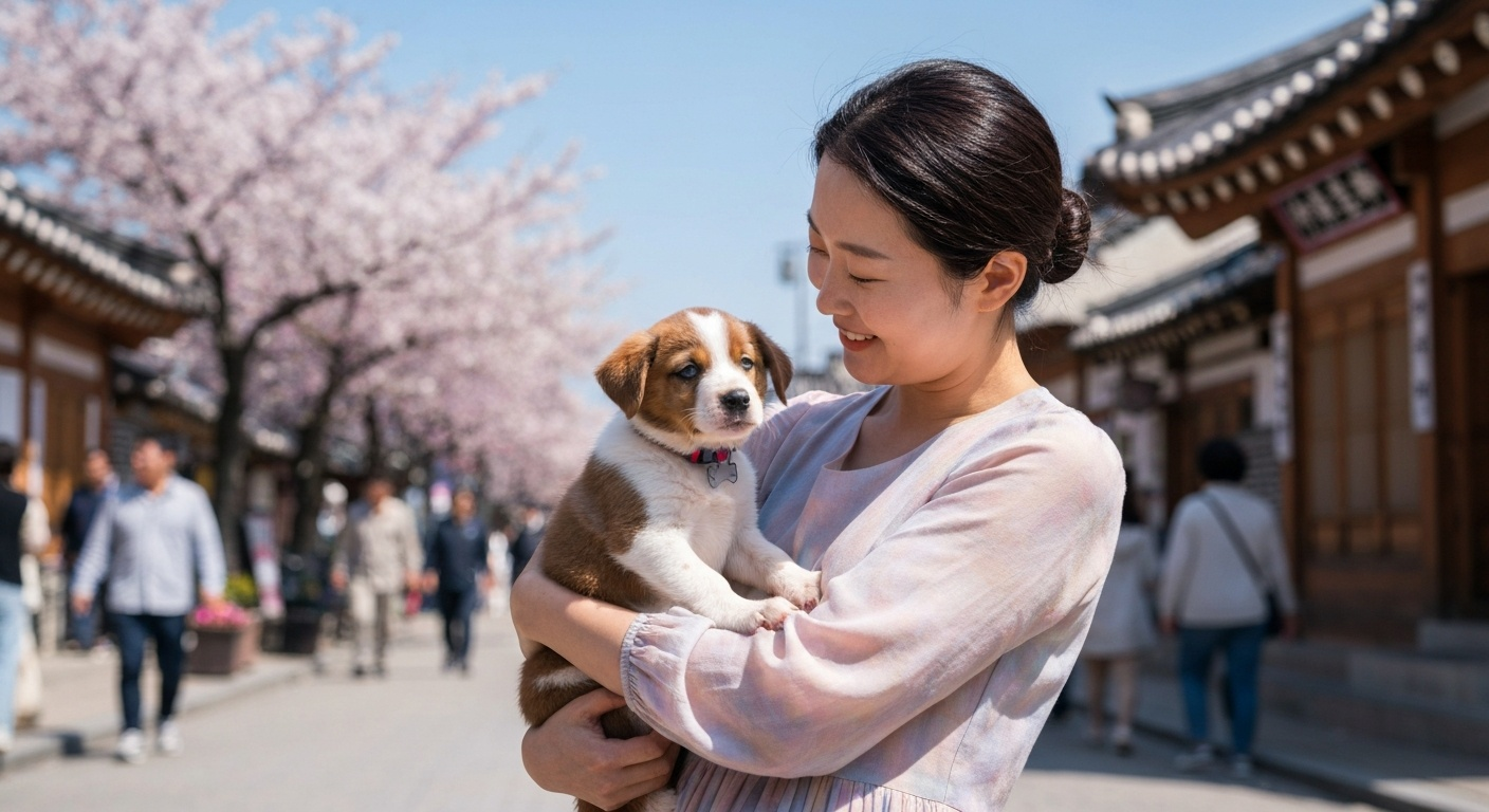 포메라니안 산책 사회화