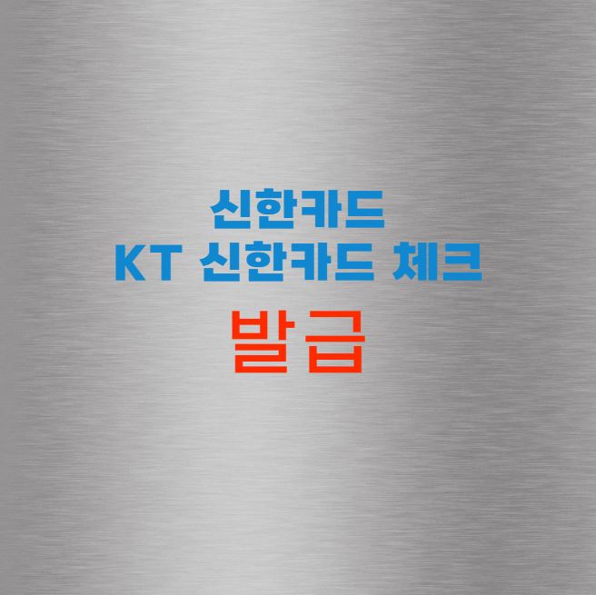 KT 신한카드 체크