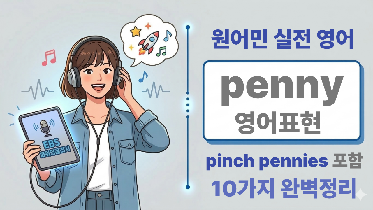 make every penny count, worth every penny 등 penny 영어 표현 10개를 소개하는 영어회화 학습 썸네일