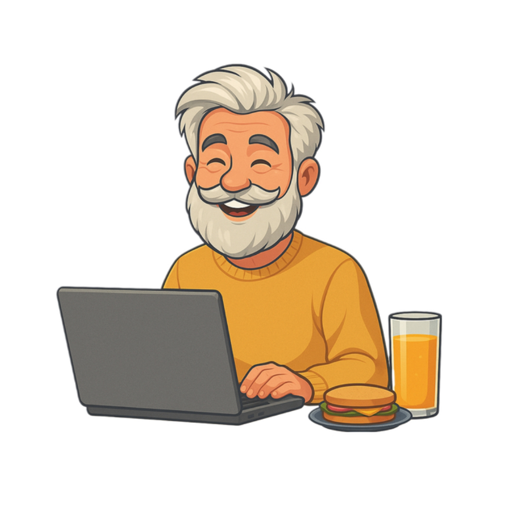 AI에 익숙한 변화하는 노인