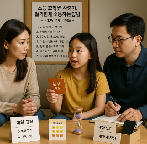 초등 고학년 사춘기, 슬기롭게 소통하는 방법 – 2025 부모 가이드