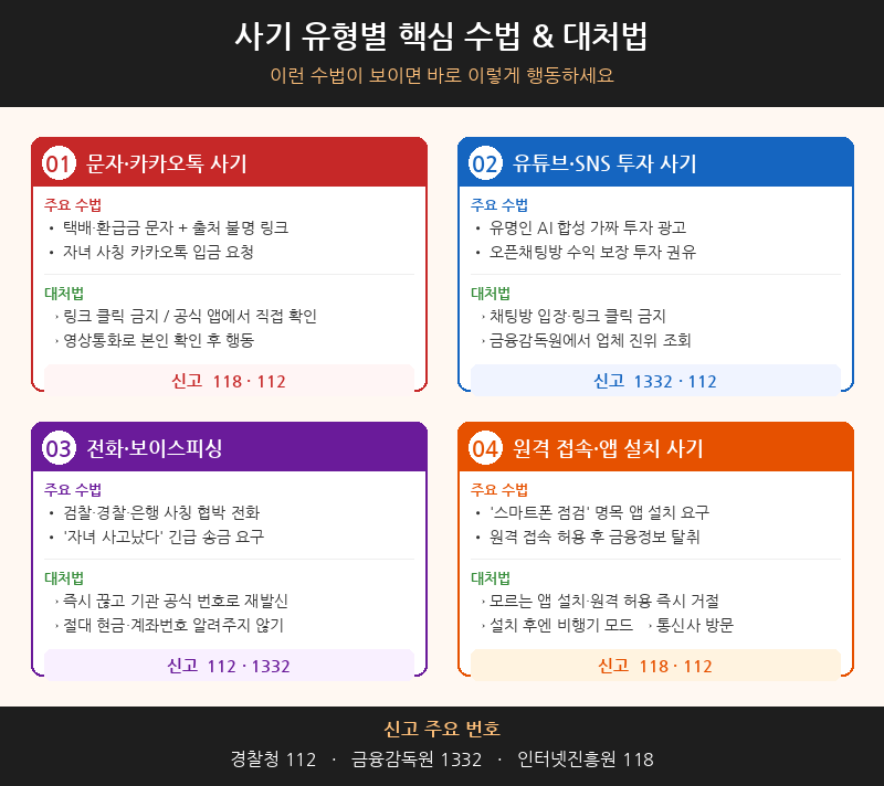 시니어 디지털 사기 수법 유형별 대처법